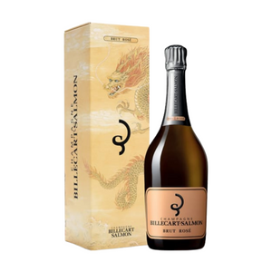 Billecart Salmon Brut Rose Champagne CNY Dragon Edition with Gift Box 沙龍貝爾香檳酒莊  白桃紅香檳 (2024農曆新年龍年限量版禮盒)
