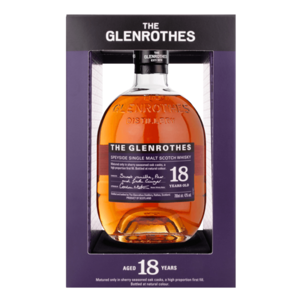 Glenrothes 18 years Scotish Whisky