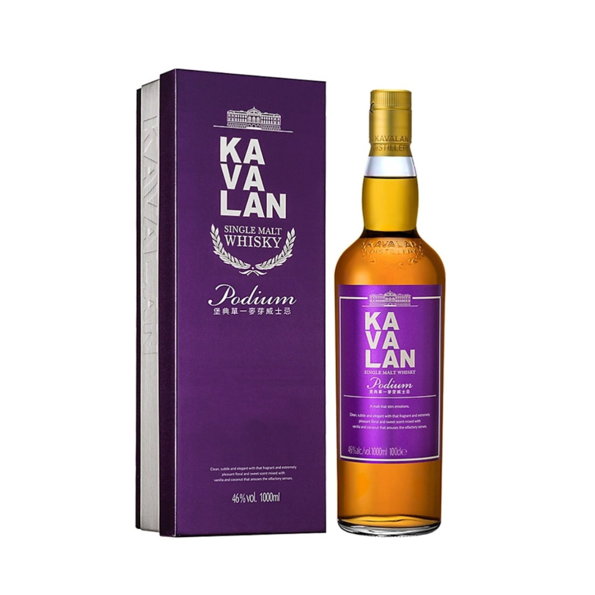 Kavalan Podium 噶瑪蘭堡典單一麥芽威士忌 1000ml