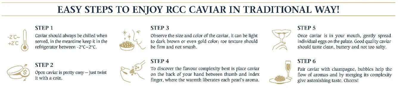 Royal Albino Gold Caviar 50g