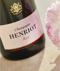 Henriot Rose Brut NV with Les Aulnois Metal Gift Box