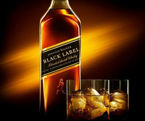 Johnnie Walker Black Label with Miniature Set (Double Black and Gold Label Reserve)